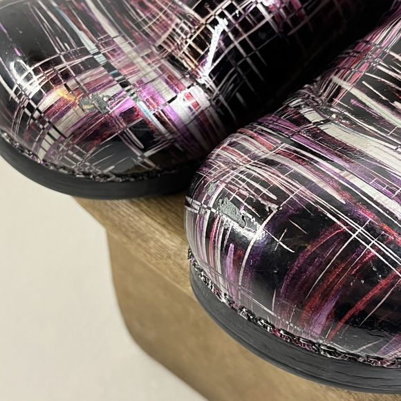 Women's Dansko Clogs - Comfortable Professional Shoes - Used 10.5-11 purple - Picture 10 of 13
